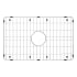 Signature Hardware Rowena 24-3/8" L x 15-1/4" W Stainless Steel Basin Rack Stainless Steel