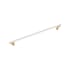 Signature Hardware Anberlin 24 Inch Center to Center Appliance Pull - Matte White Handle Brushed Gold