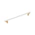 Signature Hardware Anberlin 18 Inch Center to Center Appliance Pull - Matte White Handle Brushed Gold