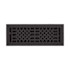 Signature Hardware Antique Iron Wall or Ceiling Register - 2-1/4" x 10" (11-3/4" x 4-1/8" Overall) Black Powder Coat