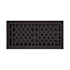 Signature Hardware Antique Cast Iron Floor Register - 6" x 14" (15-5/8" x 7-1/2" Overall) Black Powder Coat