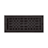 Signature Hardware Antique 4" x 10" Cast Iron Wall Register (11-5/8" x 5" Overall) Black Powder Coat