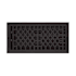Signature Hardware Antique 6" x 12" Cast Iron Wall Register (13-1/2" x 6-3/4" Overall) Black Powder Coat