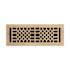 Signature Hardware Antique Style Brass Floor Register - 4" x 10" (5-3/4" x 11-5/8" Overall) Antique Brass