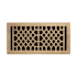 Signature Hardware Antique 6" x 14" Brass Floor Register (15-3/4" x 6-3/4" Overall) Antique Brass