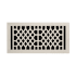 Signature Hardware Antique 6" x 14" Brass Floor Register (15-3/4" x 6-3/4" Overall) Brushed Nickel