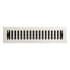 Signature Hardware Modern Steel Floor/Wall Register - 2-1/4" x 14" Brushed Nickel