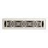 Signature Hardware Old Victorian Steel Floor/Wall Register - 2-1/4"x14" Brushed Nickel