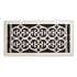 Signature Hardware Old Victorian Steel Oversized Floor Register - 6" x 14" Brushed Nickel