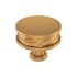 Signature Hardware Lazzara 1-1/2 Inch Hammered Mushroom Cabinet Knob Brushed Gold