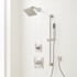 Signature Hardware Vilamonte Pressure Balanced Shower System with Single Function Shower Head, Hand Shower, Slide Bar, Shower Arm, Hose, and Valve Trim - Accufit Rough-In Valve Included Brushed Nickel