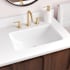 Signature Hardware Mangrove 18" Vitreous China Undermount Bathroom Sink with Overflow White
