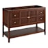 Signature Hardware Nikolai 48" Freestanding Mahogany Single Basin Vanity - Cabinet Only - Less Vanity Top Winterland Walnut