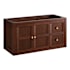 Signature Hardware Nikolai 36" Wall Mounted Mahogany Single Basin Vanity - Cabinet Only - Less Vanity Top Winterland Walnut