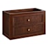 Signature Hardware Nikolai 30" Wall Mounted Mahogany Single Basin Vanity - Cabinet Only - Less Vanity Top Winterland Walnut
