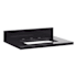 Signature Hardware 25" Quartz Vanity Top with Backsplash - Less Sink - 8" Faucet Holes Carbon Black