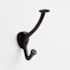Signature Hardware Cavill 1-1/4 Inch Wide Coat and Hat Hook Black Powder Coat