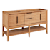 Signature Hardware Aliso 60" Console Teak Double Basin Vanity Cabinet - Cabinet Only - Less Vanity Top Natural Teak