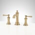 Signature Hardware Beasley 1.2 GPM Widespread Bathroom Faucet with Pop-Up Drain Assembly Aged Brass