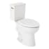 Signature Hardware Lavrik 1.28 GPF Two Piece Elongated Toilet with Reversible Trip Lever - ADA Compliant - Standard Seat Included White / Brushed Gold