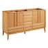 Signature Hardware Sybill 60" Freestanding Teak Vanity - Cabinet Only - Less Vanity Top Natural Teak