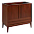 Signature Hardware Sybill 36" Freestanding Mahogany Vanity - Cabinet Only - Less Vanity Top Washed Walnut