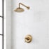 Signature Hardware Marceau Pressure Balanced Shower Only Package with Lever Handle - Accufit Rough-In Valve Included Aged Brass