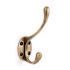 Signature Hardware Briony Brass Double Robe Hook Antique Brass
