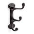 Signature Hardware Prue Cast Iron Triple Robe Hook Black Powder Coat