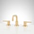 Signature Hardware Lexia 1.2 GPM Widespread Bathroom Faucet Brushed Gold