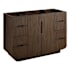 Signature Hardware Yvon 48" Freestanding Single Basin Vanity Cabinet - Cabinet Only - Less Vanity Top Deep Taupe
