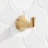Signature Hardware Provincetown Single Robe Hook Brushed Gold
