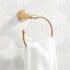 Signature Hardware Provincetown 6-1/8" Wall Mounted Towel Ring Brushed Gold