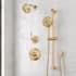 Signature Hardware Provincetown Pressure Balance Shower System with Slide Bar and Hand Shower Brushed Gold