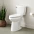 Signature Hardware Bradenton Two-Piece Elongated Toilet with 12" Rough-In - 19" Bowl Height - Left Hand Lever Brushed Gold