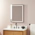 Signature Hardware Donoma 31-7/8" x 24" Modern Rectangular Frameless Bathroom Wall Mirror with Light N/A