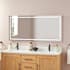 Signature Hardware Donoma 27-15/16" x 60" Modern Rectangular Frameless Bathroom Wall Mirror with Light N/A