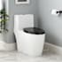 Signature Hardware Sitka 1.28 GPF One Piece Elongated Toilet - Seat Included, ADA Compliant White