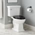 Signature Hardware Key West 1.28 GPF Two Piece Elongated Toilet - Seat Included, ADA Compliant White