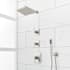 Signature Hardware Hibiscus Thermostatic Shower System with Rainfall Shower Head, Hand Shower, Shower Arm, Hose, and Valve Trim - Rough-In Valve Included Brushed Nickel