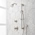 Signature Hardware Pendleton Pressure Balanced Shower System with Shower Head, Hand Shower, Slide Bar, Shower Arm, Hose, and Valve Trim - Accufit Rough-In Valve Included Brushed Nickel