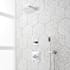 Signature Hardware Vilamonte Pressure Balanced Shower System with Single Function Shower Head, Hand Shower, Shower Arm, Hose, and Valve Trim - Accufit Rough-In Valve Included Chrome