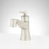 Signature Hardware Pendleton 1.2 GPM Single Hole Bathroom Faucet with Pop-Up Drain Assembly Brushed Nickel