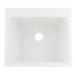 Signature Hardware Medford 25" Undermount Single Basin Acrylic Laundry Sink White