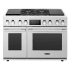Signature Kitchen Suite 48 Inch Wide 7.9 Cu. Ft. Free Standing Dual Fuel Range with Self Clean and Sabbath Mode Stainless Steel