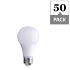 Simply Conserve Pack of (50) - 9 Watt Dimmable Medium (E26) LED Bulb - 800 Lumens, 2700K and 81 CRI N/A
