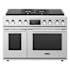 SKS 48 Inch Wide 7.9 Cu. Ft. Free Standing Dual Fuel Range with Self Clean and Sabbath Mode Stainless Steel