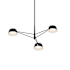 Sonneman Ray 36" Wide LED Round Chandelier Satin Black