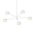 Sonneman Ray 45" Wide LED Round Chandelier Warm Gray