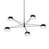 Sonneman Ray 45" Wide LED Round Chandelier Satin Black